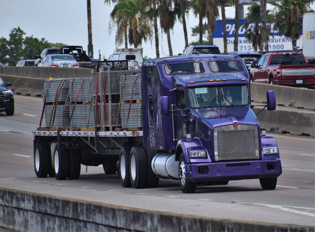 Freight transport, flatbed transport, palleted transport, 48ft flatbed loaded by Logi Transports 