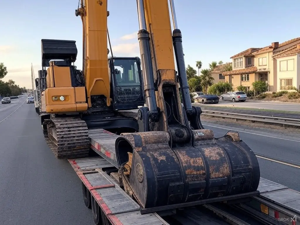 Heavy Equipment Transport Orange County CA